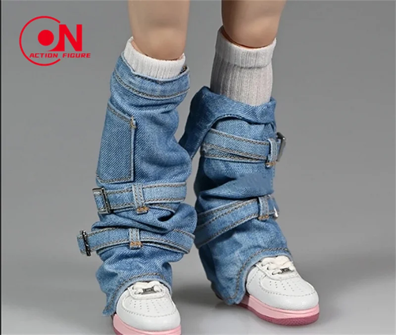 1/6 Schaal Vrouwelijke Gewassen Denim Vest Been Cover Shorts Rimpel Gat T-shirt Kleding Model Fit 12 ''Soldaat Action Figure body Poppen