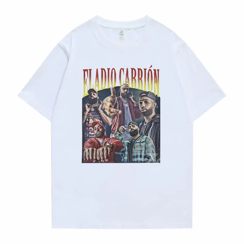 Rapper Eladio Carrion Graphic Print T-shirt Men Women Hip Hop Casual Oversized Tshirt Short Sleeve Summer Male Crewneck T Shirts