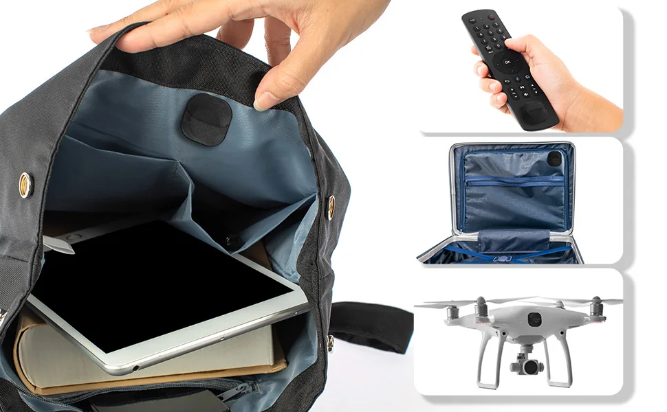 Airtag-Halterung mit Aufkleber, Selbstklebende Schutzhülle für TV-Fernbedienung, Gepäck, Fahrrad, Auto, Laptop, Drohne – Detail 5