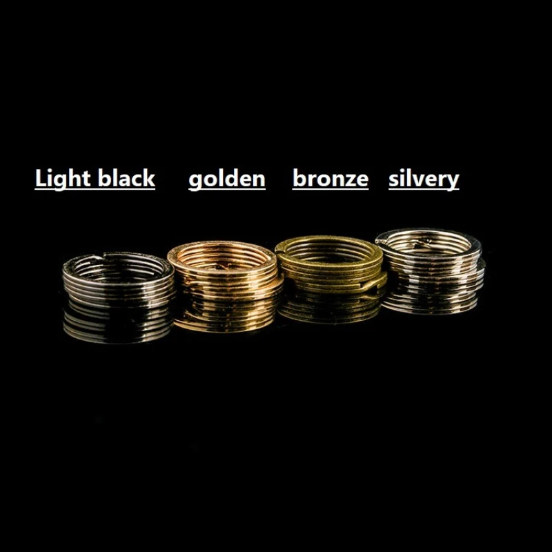 Car Key Rings Round Flat Line Split Rings Keyring For Jewelry Making Polished Keychain DIY Findings