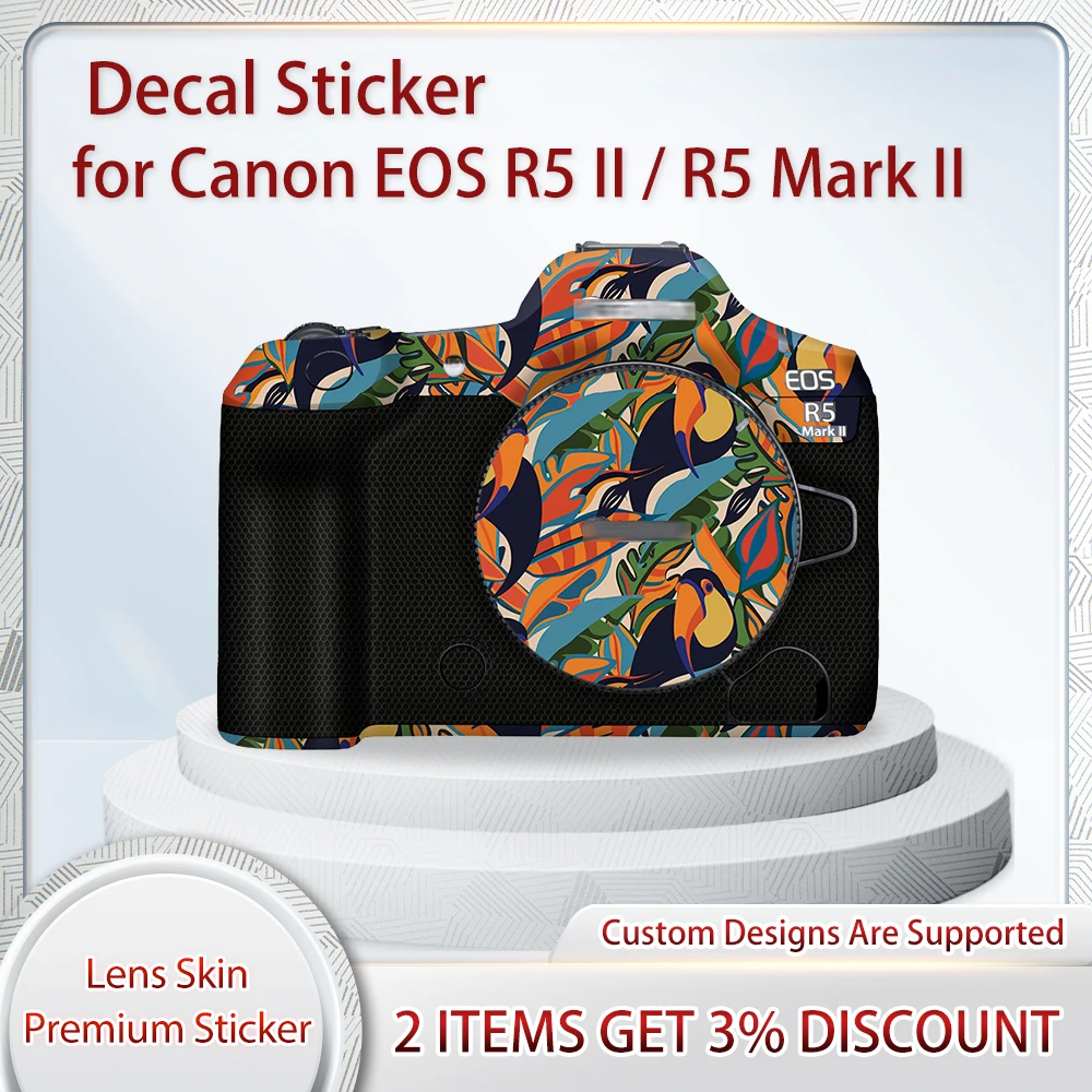 

EOS R52 Skin Wrap Covered for Canon EOS R5II R5 Mark II Camera Skin Decal R5 Decal Skin Protective Film Cover Film