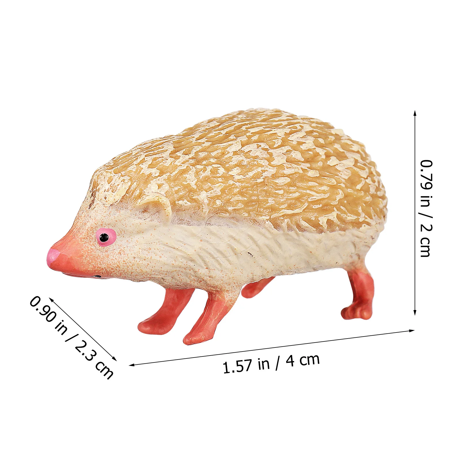 

2Pcs Simulation Hedgehog Figurines High Detail Decorative Ornaments Lightweight Artificial Animal Statues for Garden