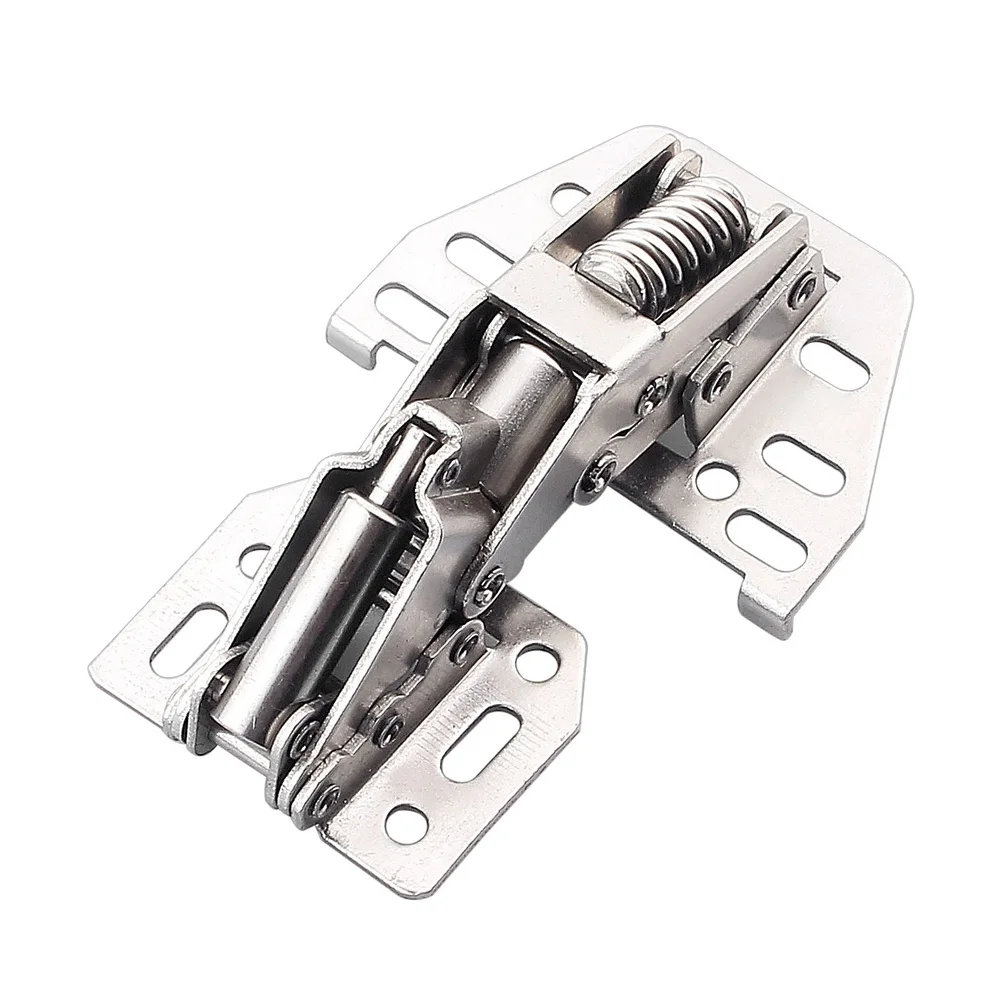 Flip Up Hinge for RV Kitchen Cabinet Doors Wardrobe Storage Cold Rolled Steel Nickel Plated Rivet Reinforced Build