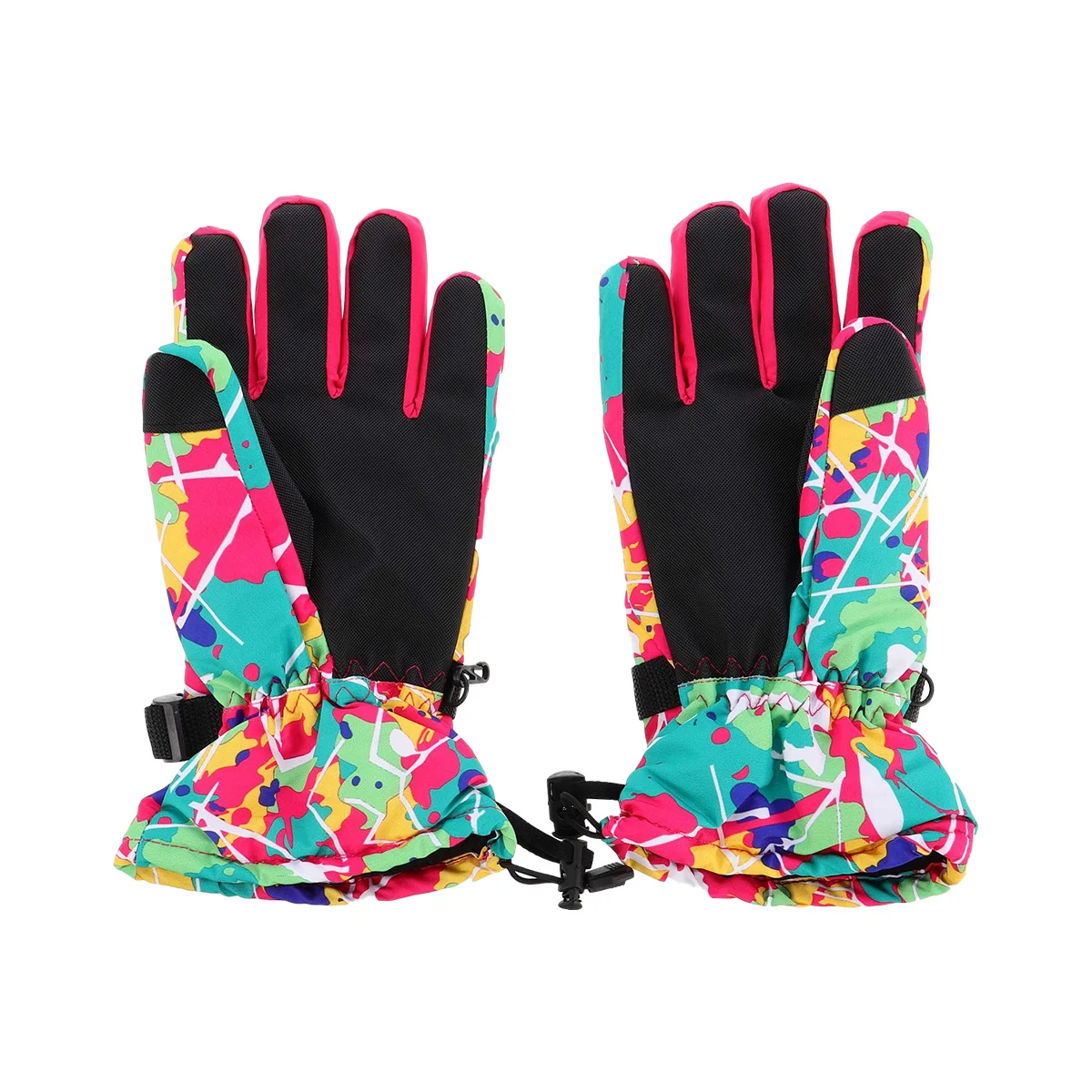 

Skiing Gloves Waterproof Warm Hand Glove Winter Skiing Pink Long Waterproof Lasting Wear Resistant Outdoor Ski Gloves