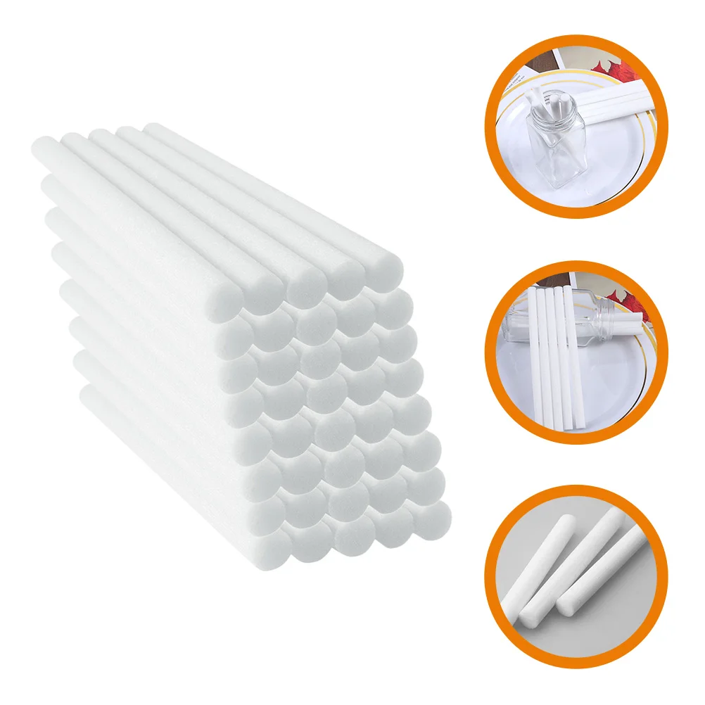 40 Pcs Atomized Baby Humidifier Filter Stick Absorbent Cotton Swab Core Car Aromatherapy Volatile Fiber 40pcs (8mm*10cm) Sticks