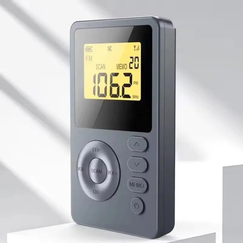 FM/AM Mini Radio Broadcast Equipment Digital Player Small Pocket Stereo Headphones Design Classic Style Multi Band Fm Radio
