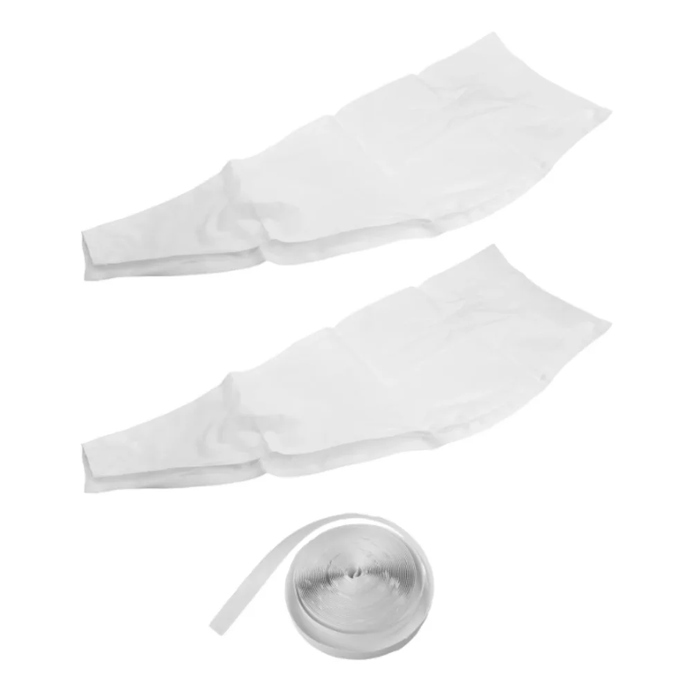 White Color Window Covering Silver Finished Polyester Long Lasting Use Portable Air Conditioner Stability Exhaust Outside Design