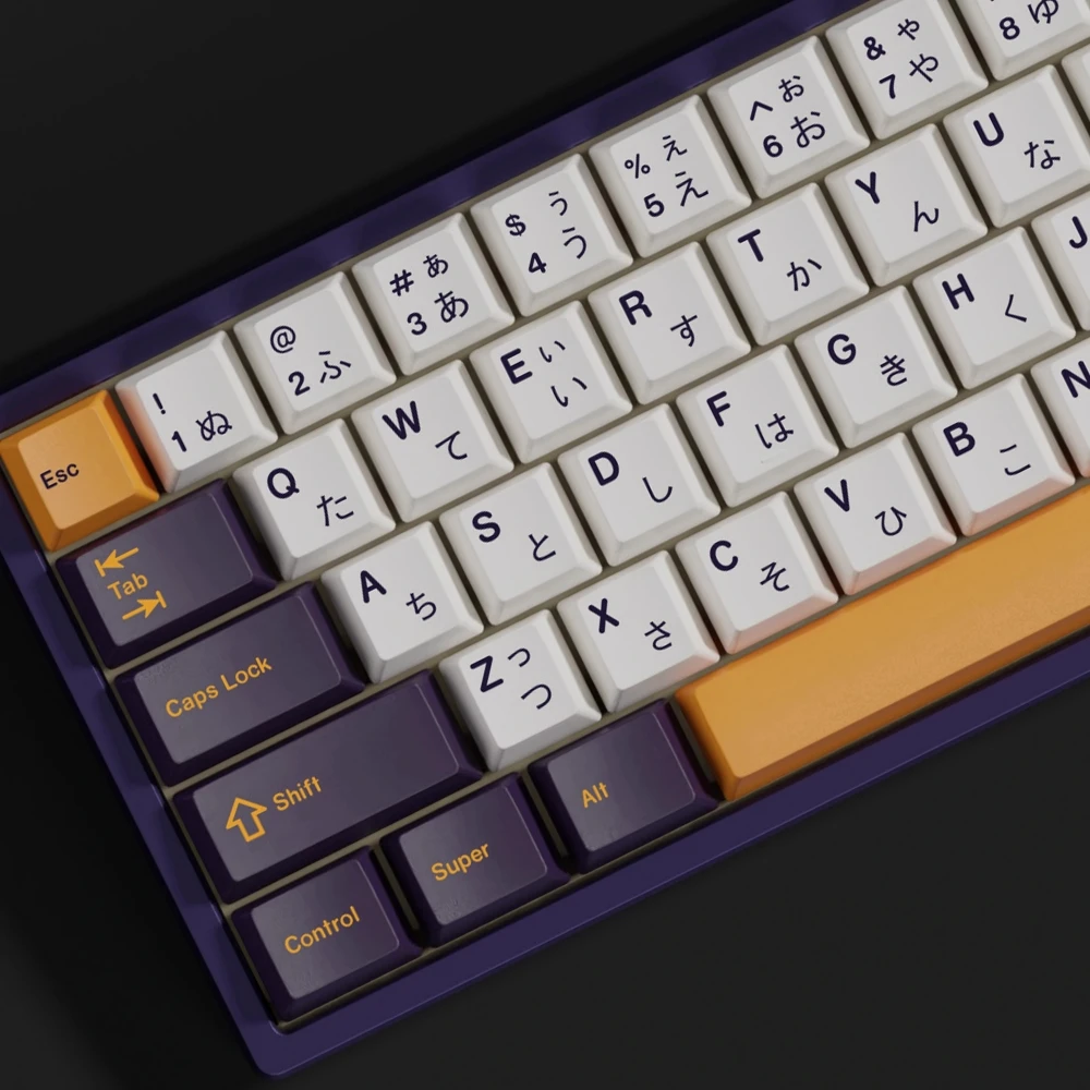 Imagem -04 - Conjunto Gmk Tako Keycaps Pbt Corante Subbed Chave Tampas Cereja Perfil Keycap para mx Switch Teclado Alice Duplo b Split 7u Barra de Espaço 1