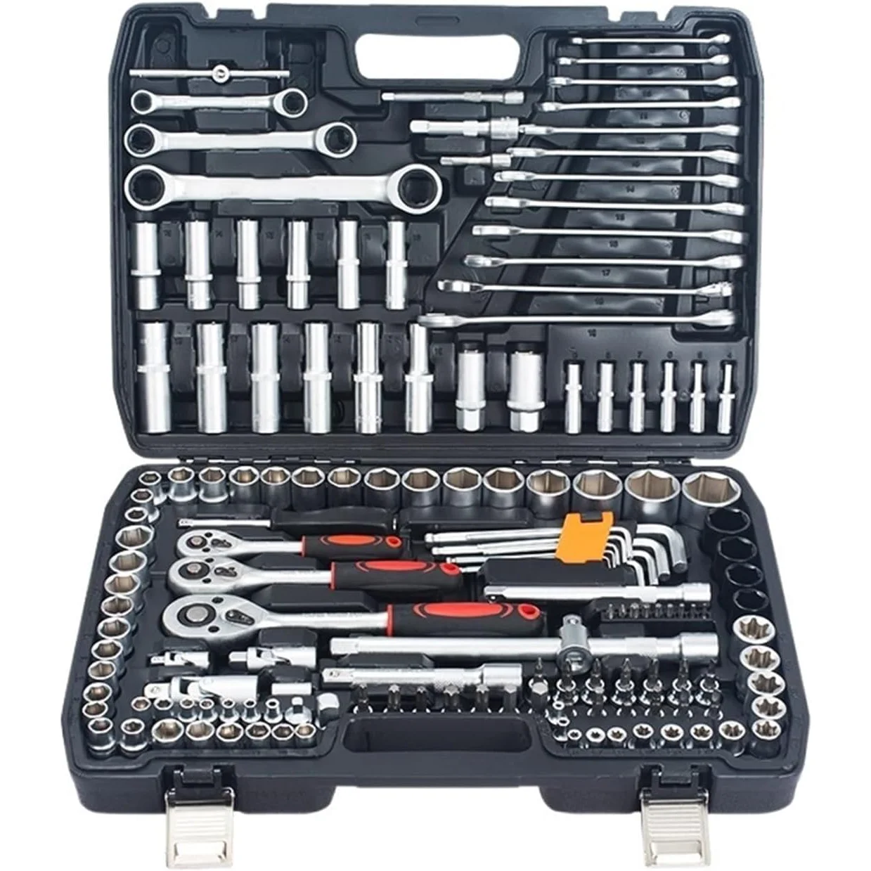 

151Pcs Car Repair Tool Box Spanner Chrome Vanadium Hand Tools And Ratchet Wrench Socket Set Tool Kit Combination Sets