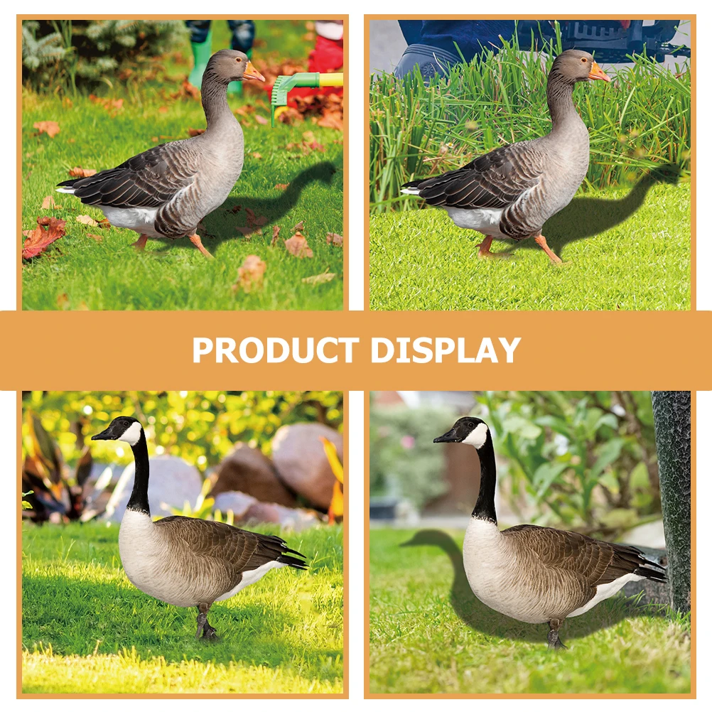 

2 Pcs Duck Decoration Card Insert Garden Stakes Yard Duck Stake Outdoor Courtyard Decoration Acrylic Sign Animal Stake