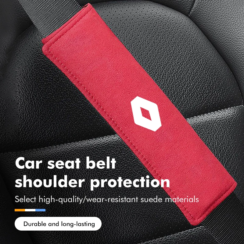 Car Seat Belt Cover Adjustable Plush Shoulder Pad Accessorie For Renaul Koleos Kadjar Scenic Megane Sandero Grand Sill