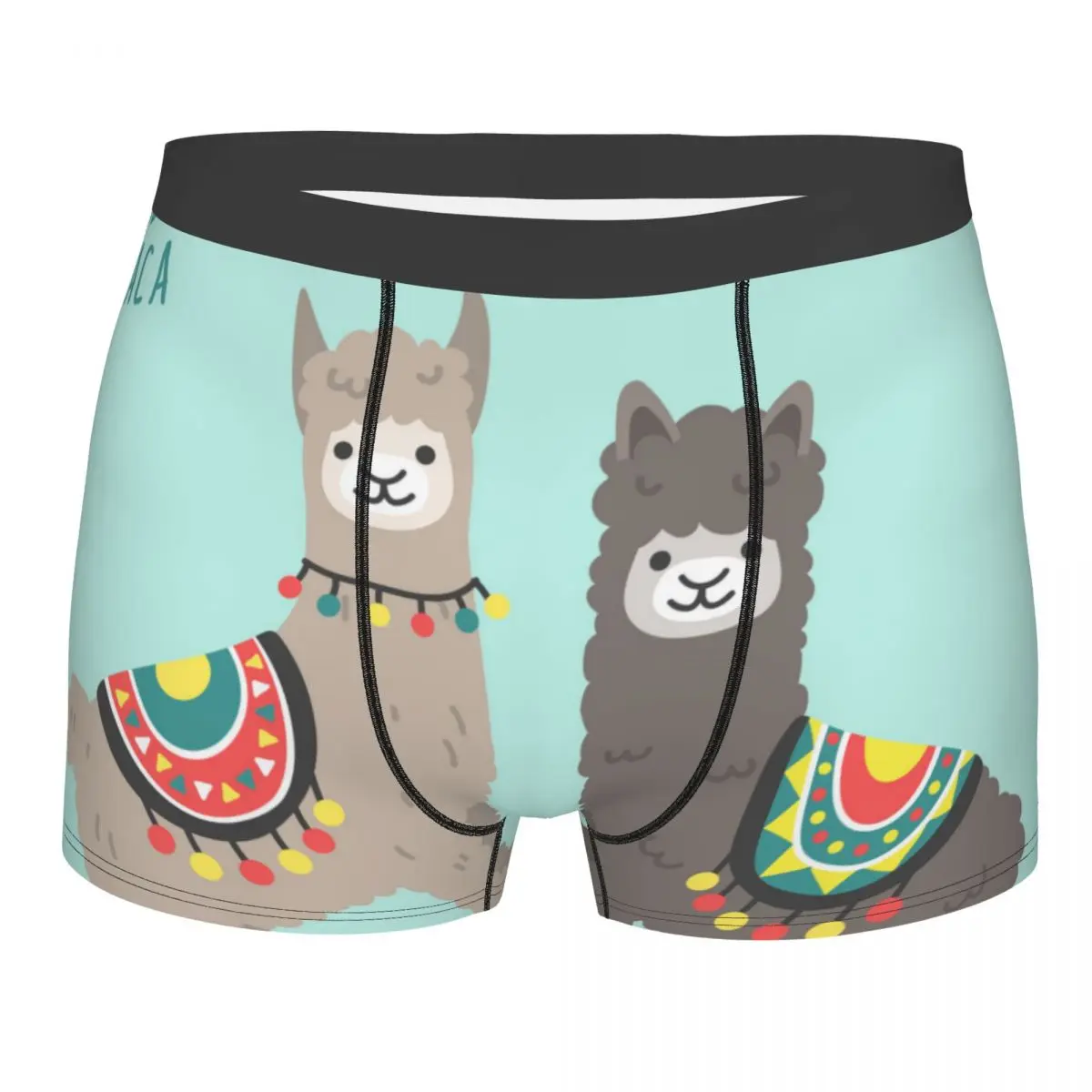 

Underwear Men Boxers Llama Alpaca In Love Standing On Green Grass Sexy Boxer Underwear Male Panties Underpants Boxershorts Homme