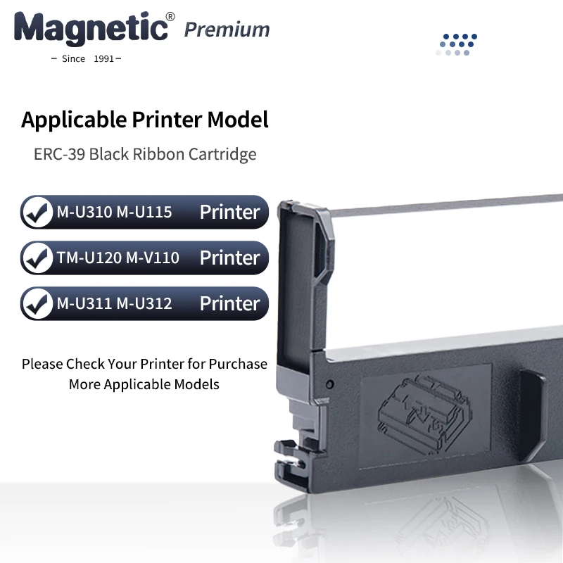 

5 шт., сменные держатели кассетной ленты для принтера ERC-39, замена для M-U310 M-U115 TM-U120 ERC39 MT311 M-U311 M-U312 M-V110