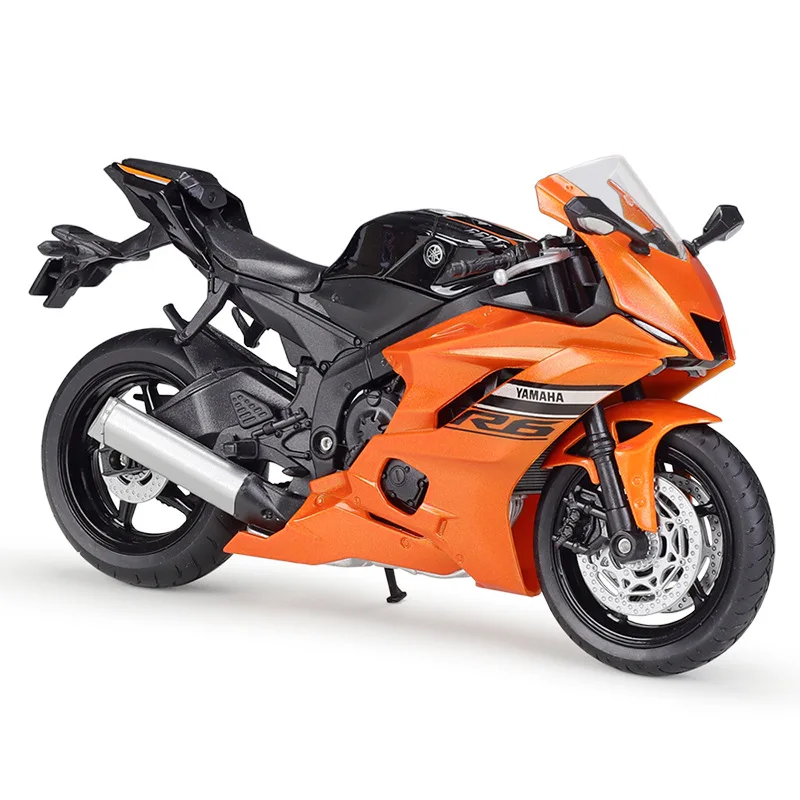 WELLY 다이캐스트 1/12 스케일 야마하 오토바이 모델 자동차 야마하 2020 YZF R6 합금 자동차 모델 장난감 소년 오리지널 박스