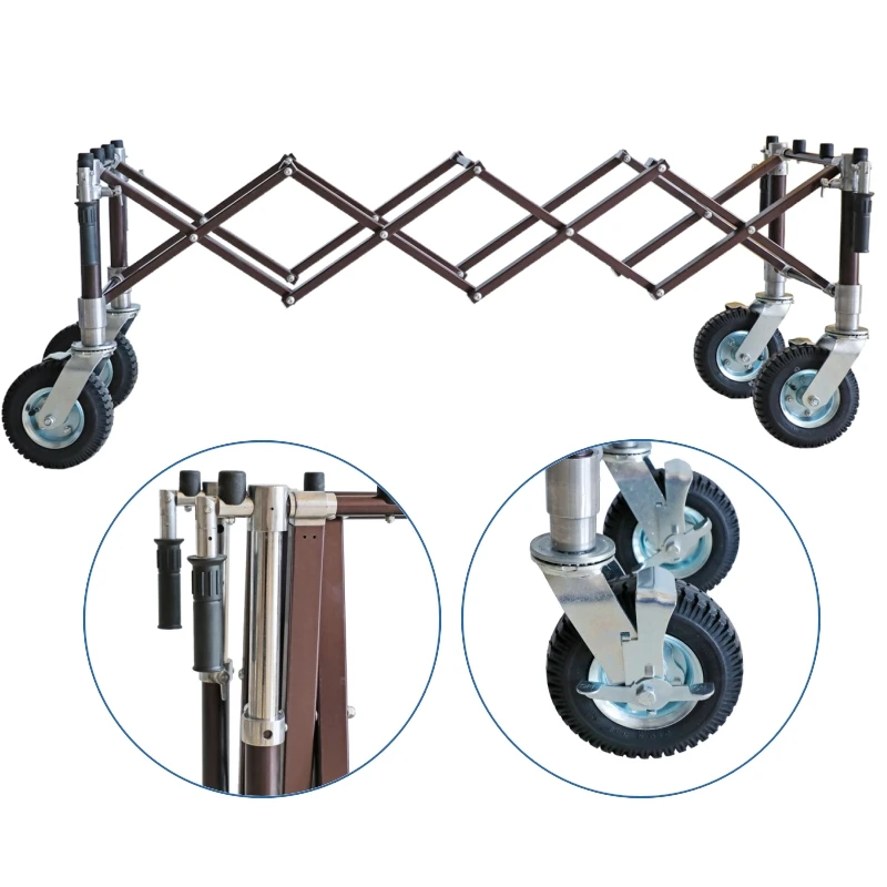 

THR-CTF04 Funeral Products Aluminum Alloy Church Truck Mortuary Coffin Transport Trolley Price