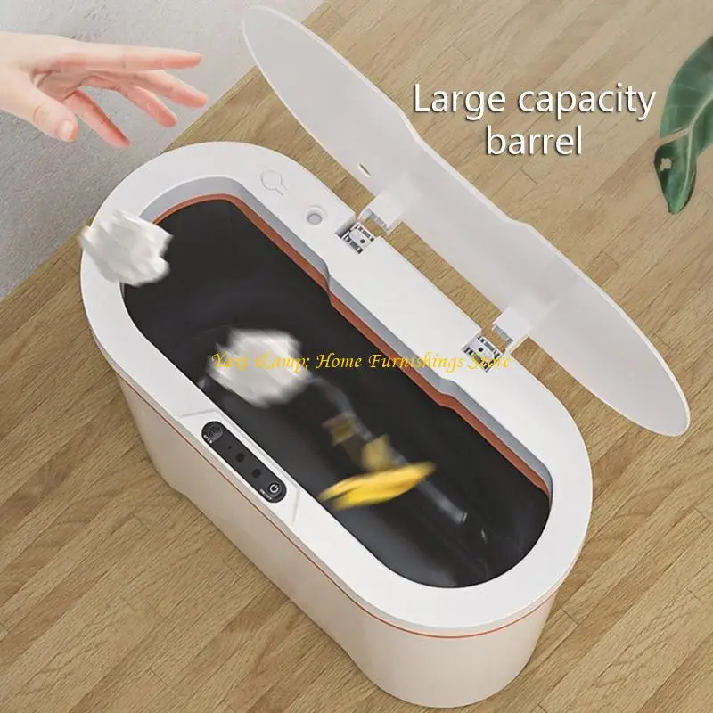 

W8EA for Smart Automatic Trash Can with Lid Scented Garbage Bin
