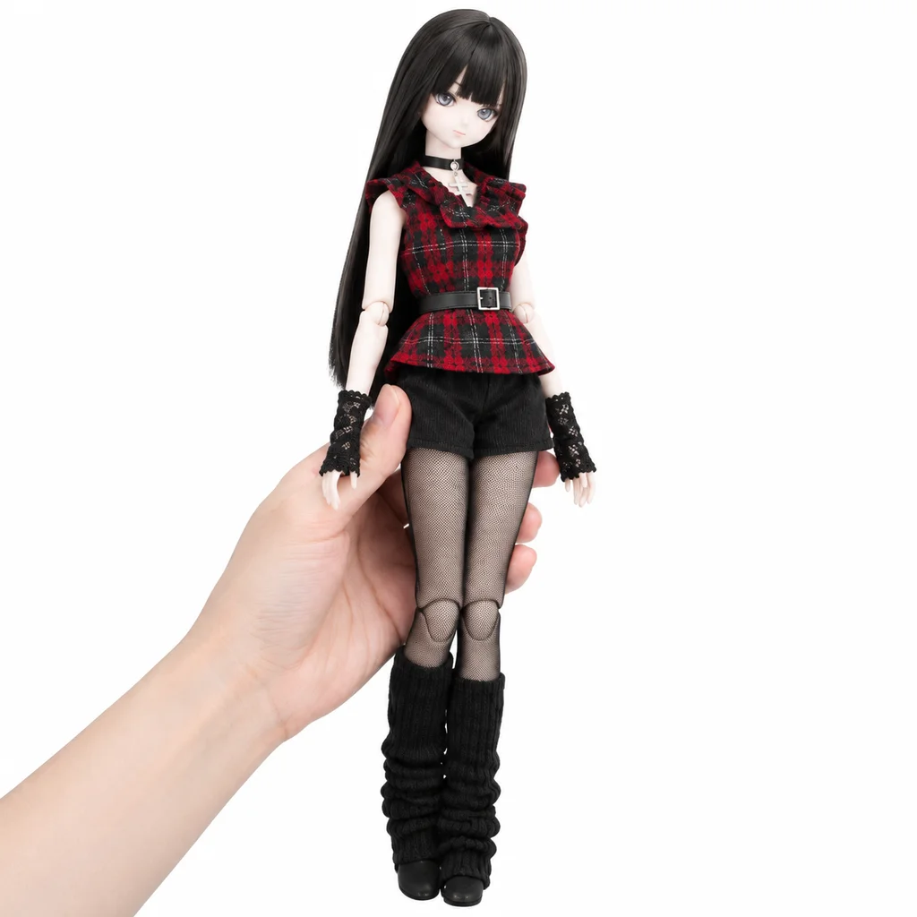 roupa-de-boneca-1-6-azone-terno-xadrez-bordo-estilo-punk-conjunto-doce-quatro-pecas-mistas-anjo-vento-lua-luz-de-mil-anos-pesadelo