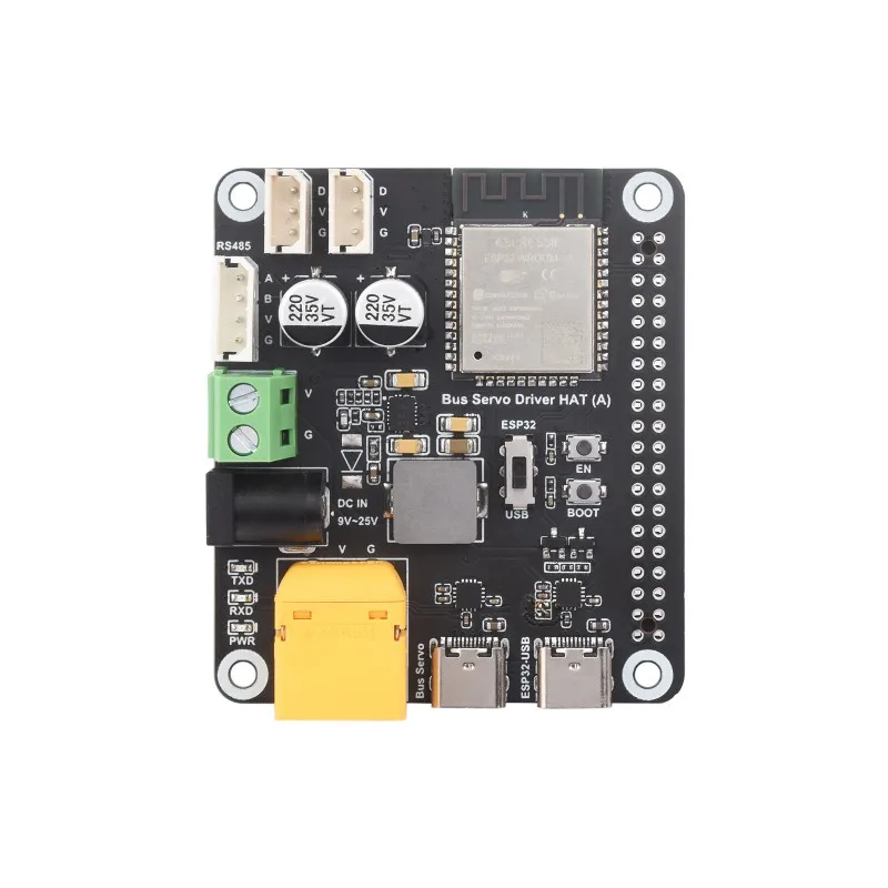 HAT Serial Bus Servo Driver, Integra ESP32 e Servo Control Circuit, Adequado para ST RSBL Series