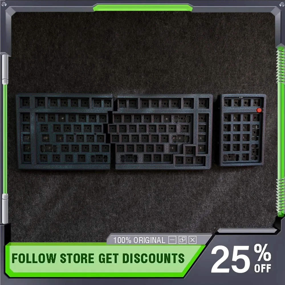 Weekin 3 Split 112 2.4G Wireless Keyboard Kit Single-mode 1500mAh Long Battery Life 3D Print Material Custom DIY Keyboard KIT