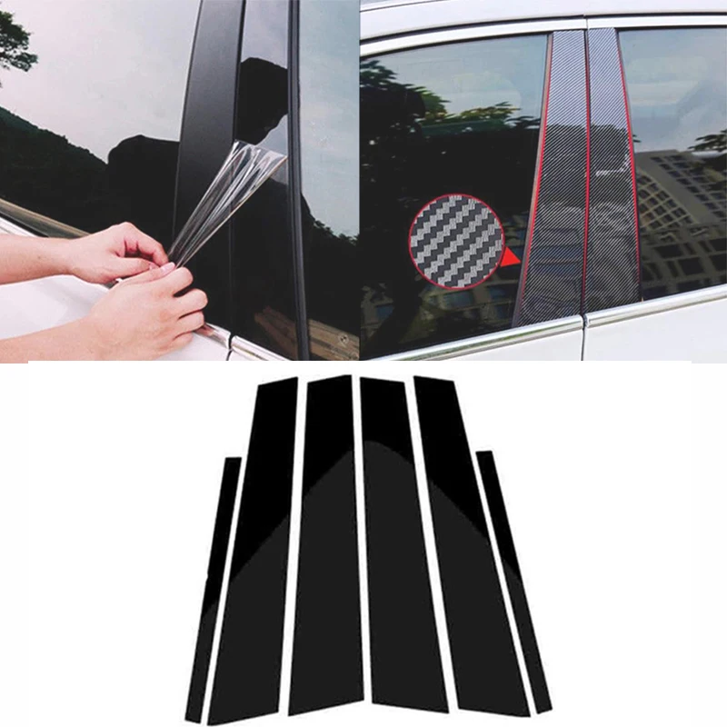 

Car Door Pillar Trim Sticker For BMW F10 E60 G30 F07 5 Series 520i 523i 525i 528i 530i Window B-pillars Accessories