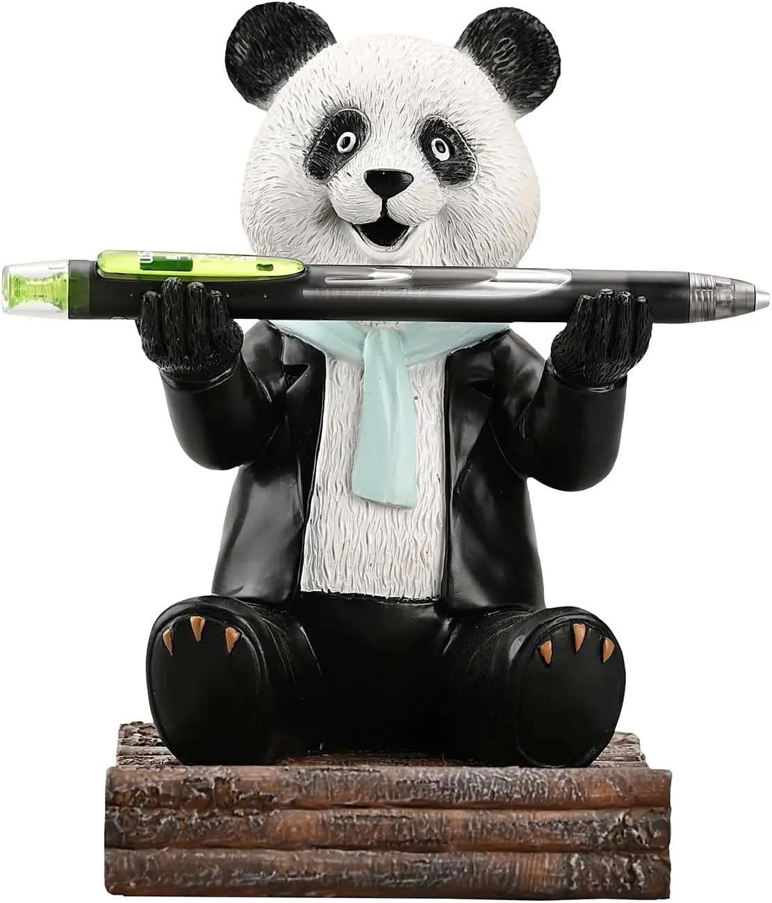 

Держатель для ручек Panda Настольный органайзер Симпатичная подставка для ручек, персонализированный держатель для мобильного телефона и игрового контроллера, подставка для устройства, смола P