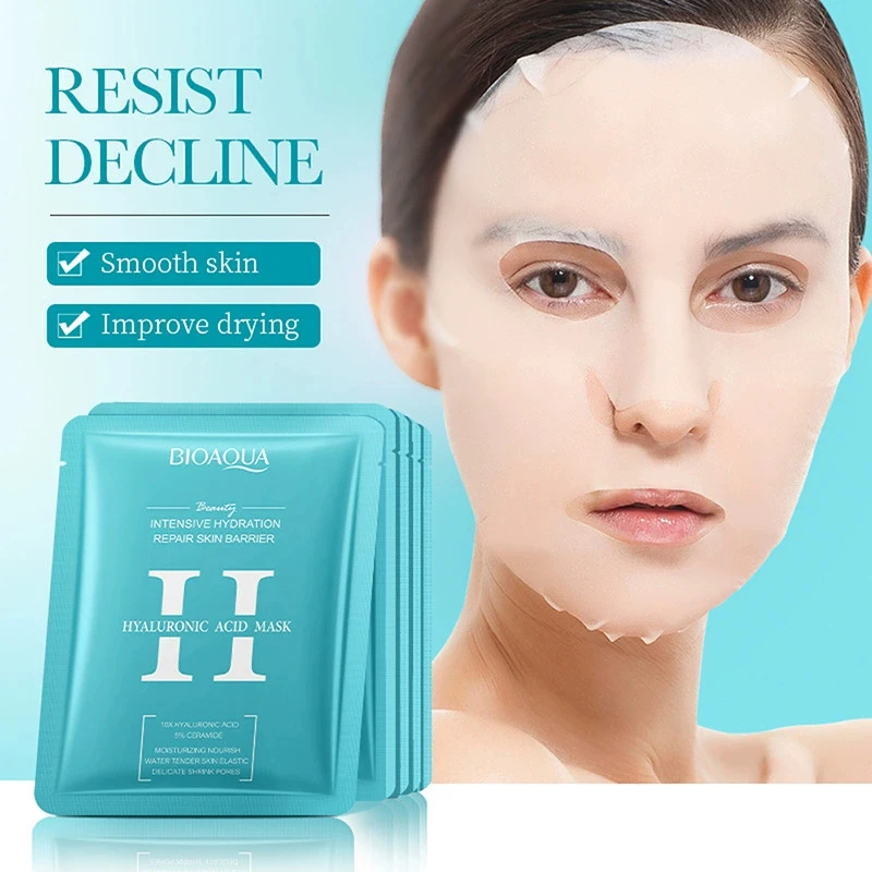 mascara-facial-bioaqua-10-pecas-acido-hialuronico-retinol-hidratante-firmador-reparador-mascaras-faciais-cuidados-com-a-pele-para-mulheres