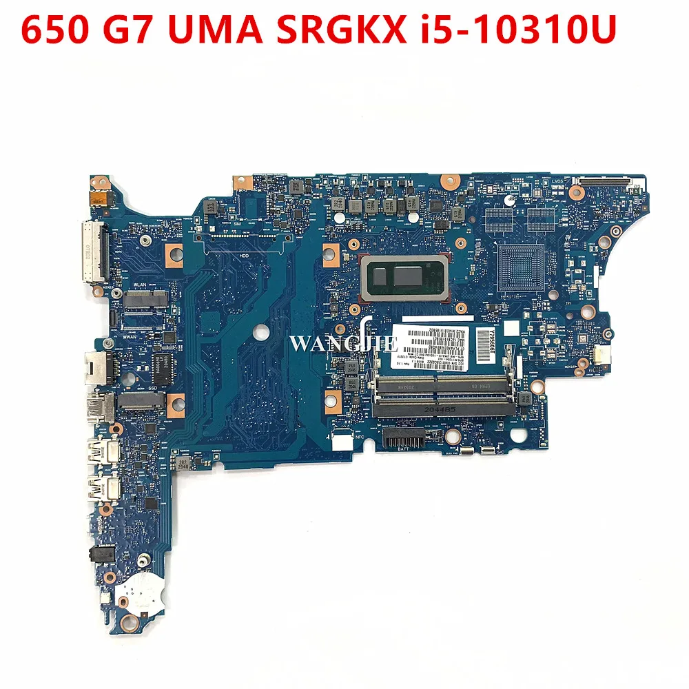 ノートブックマザーボード,hp,probook 650,g7,M11054-601, M11054-001,uma i5-10310U,win 6050a3028501,100% で動作