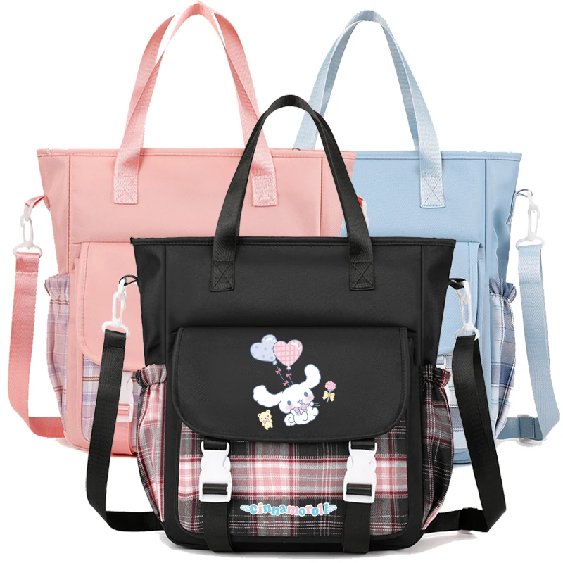 

Anime Sanrio Cinnamoroll Shoulder Bag Commuter Bag Handbag Schoolbag for Girl Boy Teenagers Students Back To School Harajuku Bag