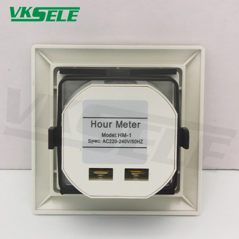 Hour meter digital white color tachometer rpm digital led display HM-1 AC220-240V 50Hz