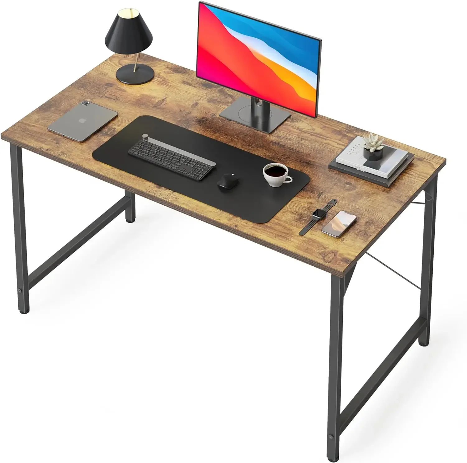 CubiCubi Computer Desk, 40 inch Home Office Small Desk, Modern Simple Style PC Table for Home, Office, Study, Writing, Vintage B