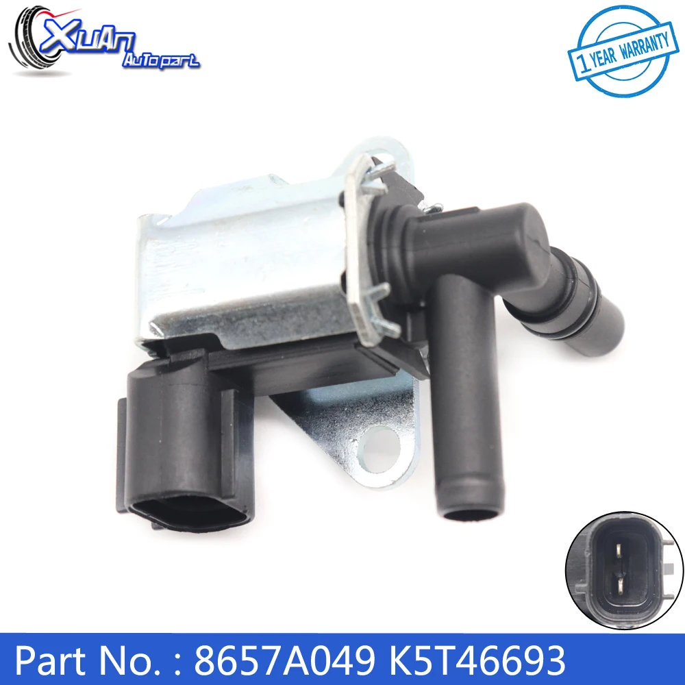 XUAN 2-pin Vapor Canister Purge Solenoid Valve 8657A049 K5T46693 For 2008-2015 Mitsubishi Lancer Outlander 2.0 2.4L 2M1365 CP588