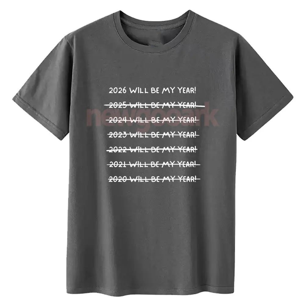 Funny Happy New Year 2026 Graphic T Shirts Woman Man NYE 2026 Party Holiday Cotton Short-sleev Fashion Unisex Adult Tops Tee