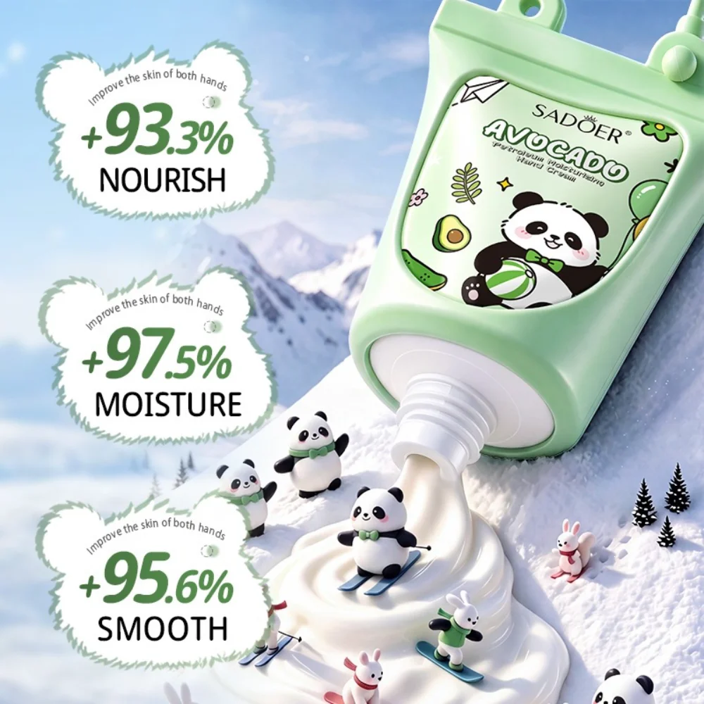SADOER Fruit Hand Cream in A Portable Tube with A Strap To Moisturize and Nourish Dry and Rough Hands for A Soft and Smooth Feel