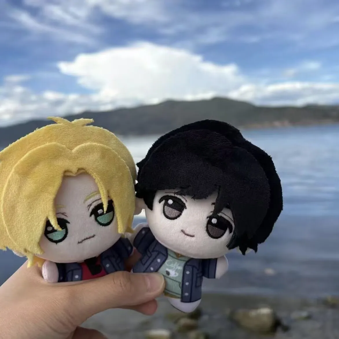 Anime Ash Lynx Okumura  Eiji Plush Doll Pendant 10cm Banana Fish Stuffed Toy Collect Backpack Doll School XMAS Gift view 4