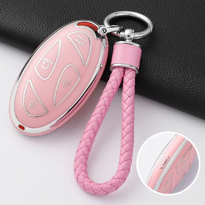 موضة جديدة لينة حافظة مفاتيح السيارة من البولي يوريثان غطاء شل لشركة هيونداي أيونيك 6 عظام GN7 كونا Ev الجائزة الكبرى الجديدة 5/7 أزرار الملحقات #6