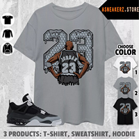 2025 Summer Hot Sale 100% Pure Cotton Shirt To Match Jordan 4 Fear 2025 Sneaker Matching Tee MJ 23 Is Back T-Shirt
