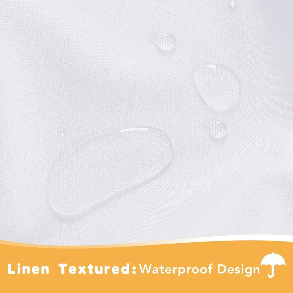 Waterproof Outdoor Curtain Set for Patio, 4-Panel, 54 x 108, Privacy & Light Control for Porch, Gazebo, Pergola