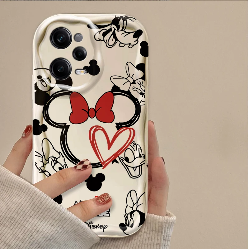 Cute Mickey Minnie Mouse Case for Xiaomi Redmi Note 14 13 12 11 10 9 Pro Plus 14S 12S 11S 10S 9S Redmi 14C 14R 13C 12 4G 5G Etui
