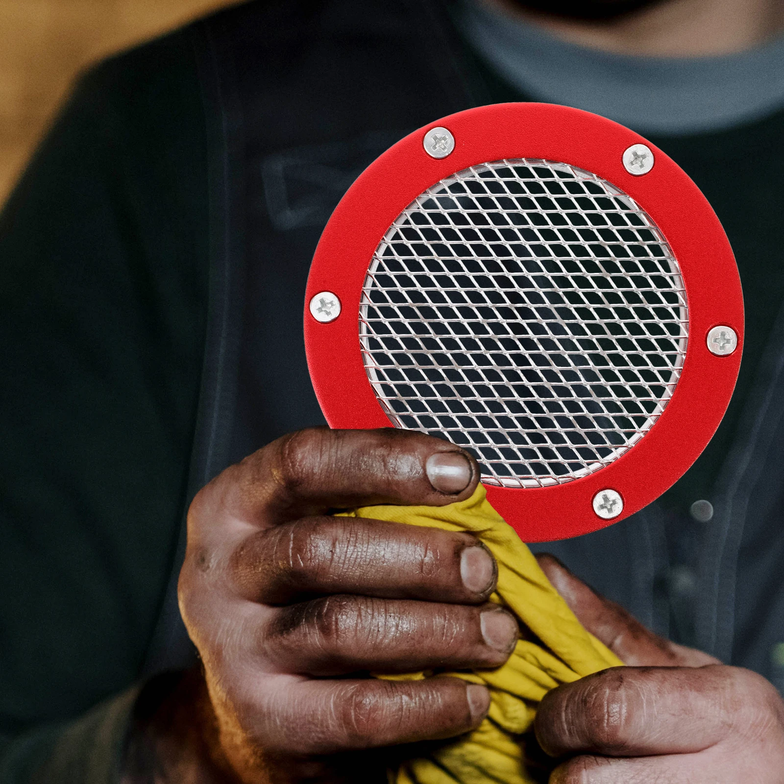 

Universal Aluminum Alloy Air Intake Vent Mesh Car Hood Bumper Air Flow Enhancer Car Modification Accessories Red