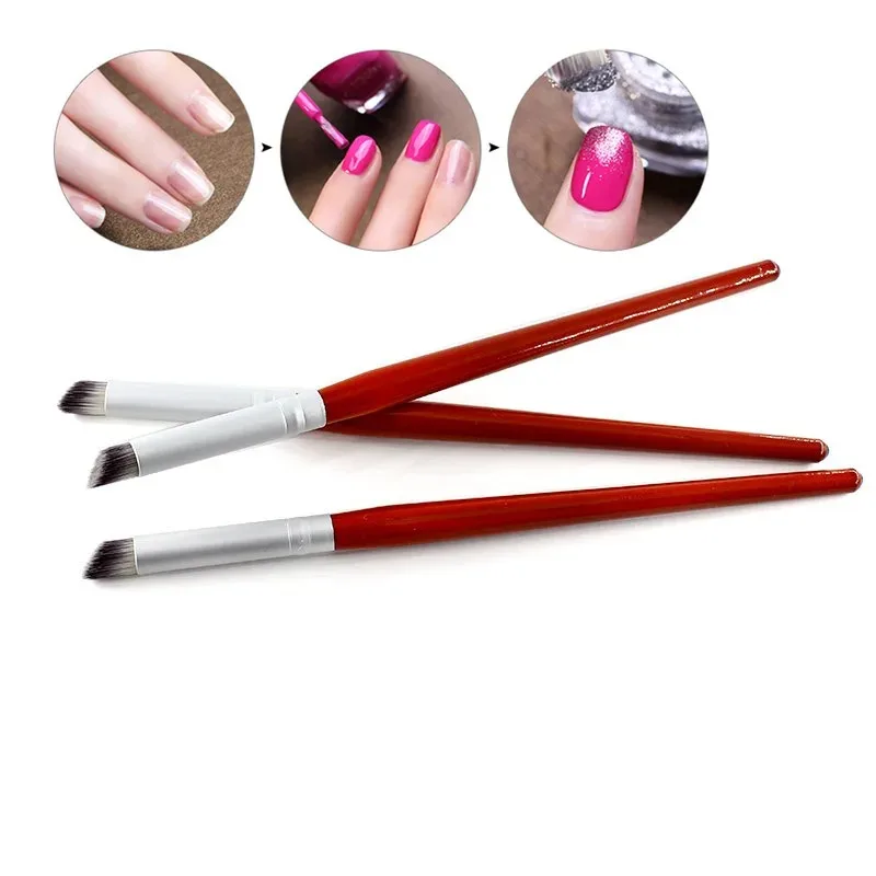 2 قطعة/المجموعة مسمار فرشاة فنية UV جل اللوحة رسم مانيكير القلم أدوات DIY ملحق الصباغ التدرج القلم مسمار اللوحة #4