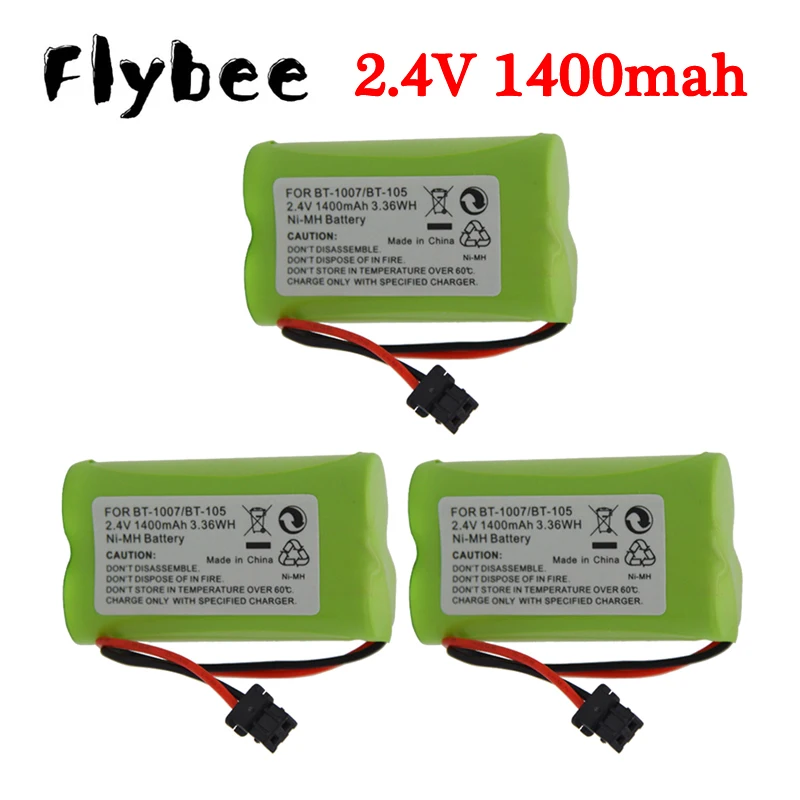 Ni-MH 1400mAh 2.4V AA Rechargeable BT-1007 BT-1015 Cordless Phone Battery For Uniden BT904 BP904 BT1007 BT1015 DCX150 EXP370