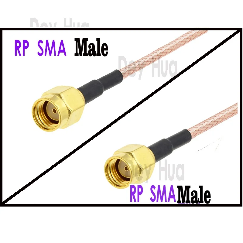 Kabel połączeniowy RP-SMA żeński na RP-SMA męski / męski na męski / żeński na żeński, przedłużacz antenowy, kabel koncentryczny RG316 RG17 — zdjęcie produktu 4