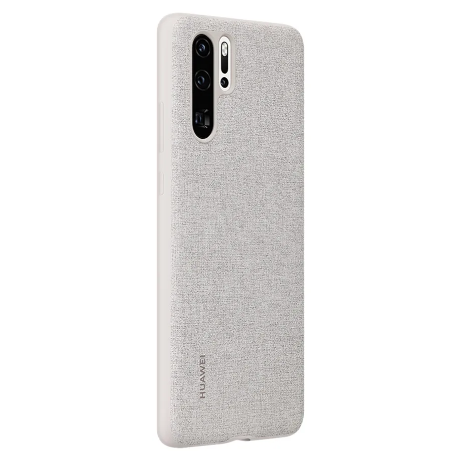 Original HUAWEI P30 Case Official Full Cover Prevents Fingerprints Microfiber Fiber Leather P30 Pro Back Cover