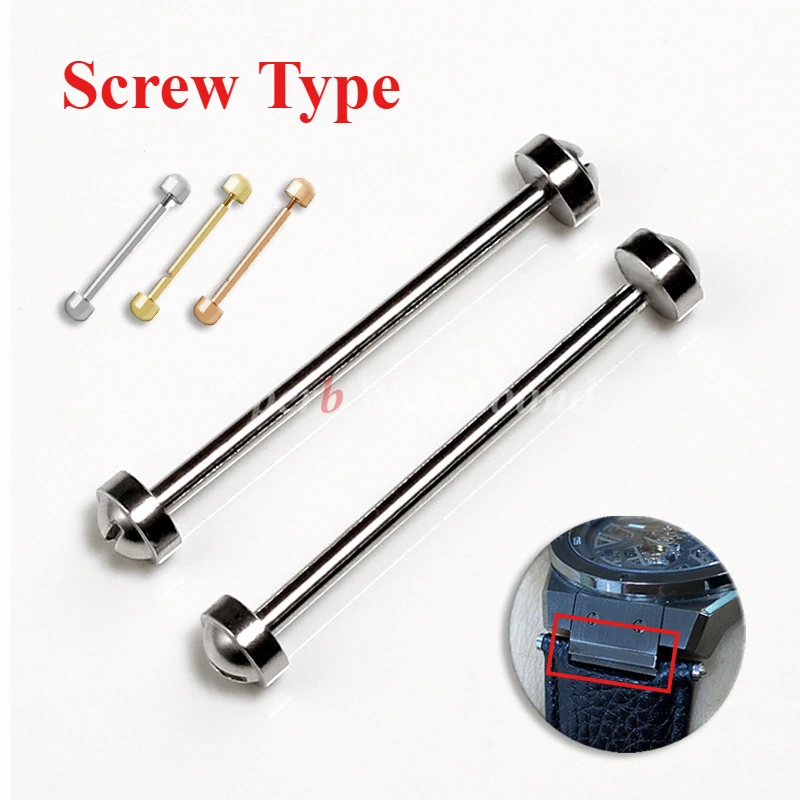 Watch Screw Tube Rod Screw-In Watch Lug Stem Link Kit for Leather Watchband Pin Clasp Bracelet Repair 14 16 18 20 22mm