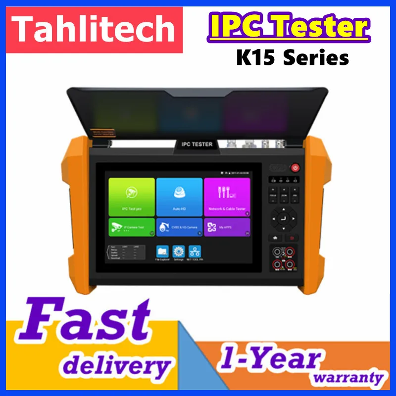 

8K IPC CCTV Tester Optical Fiber Network Testing & Lens Focal length Calculation 7" Touch Screen CCTV Camera Tester HDMI