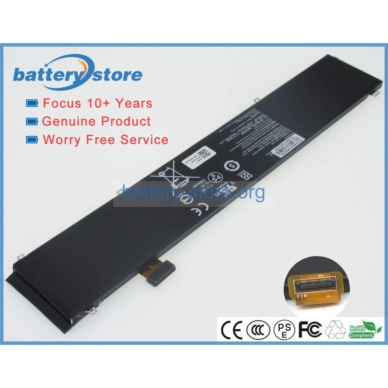 

Genuine Original Laptop Batteries for 4ICP4/56/162,Geforce GTX 1060,Blade 15 Advanced Model,RZ09-02888J92-R3J1,15.4V,4 Cell