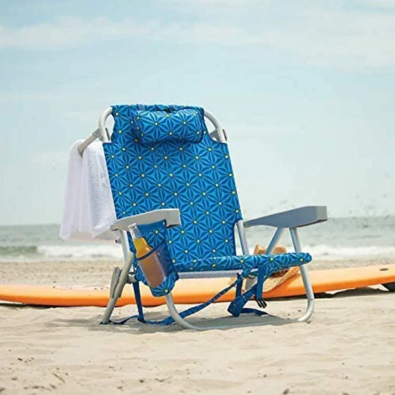 Custom logo foldable aluminium outdoor beach chair folding camping chairs