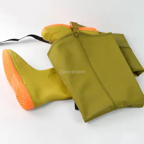 Vadarbyxa med midja Flugfiske 4-lagers vattentät andningsbar vadarbyxa neopren strumpfötter för män ankjakt kajakpaddling 10 best sales vadarbyxor - №4