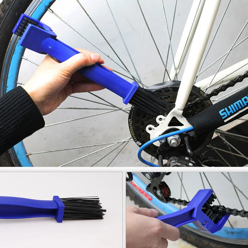 Portable Bicycle Chain Cleaner Motorcycle Road Bike Chain Clean Brush Cleaner Outdoor Cleaner Scrubber Tools bike accessories