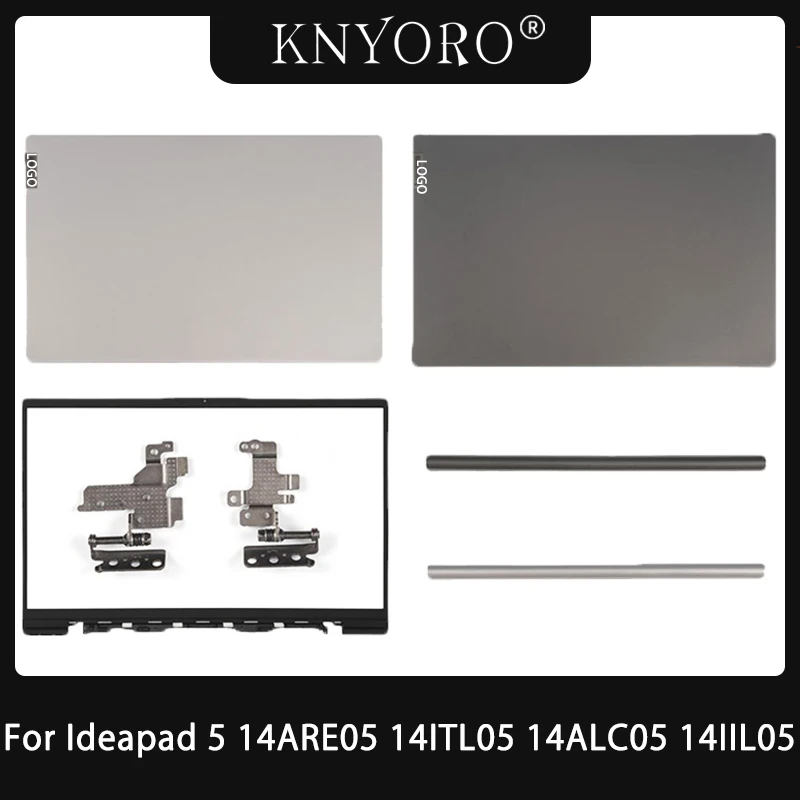 New For Lenovo Ideapad 5 14ARE05 14ITL05 14ALC05 14IIL05 2020 2021 Laptop LCD Back Cover Rear Lid Case Front Bezel Hinges Silver